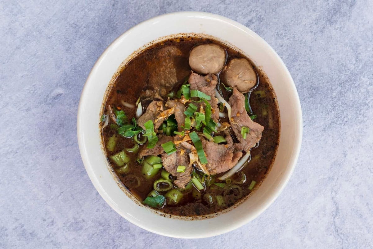 Thai Boat Noodles Soup (Beef).